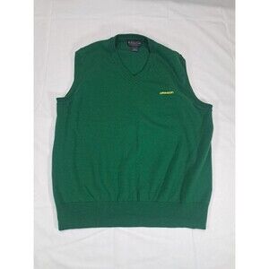 Womens Merino Wool Vest University Oregon UO Ducks Brooks Brothers Large Green